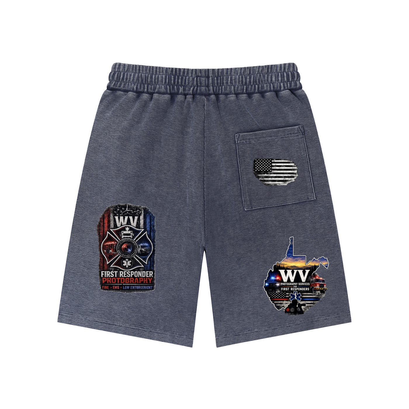 Mineral Wash Waffle Knit Shorts