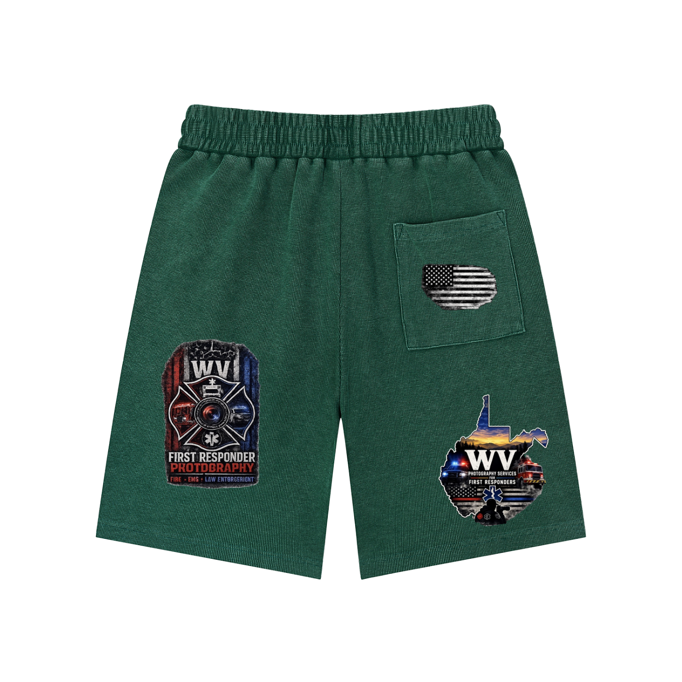 Mineral Wash Waffle Knit Shorts