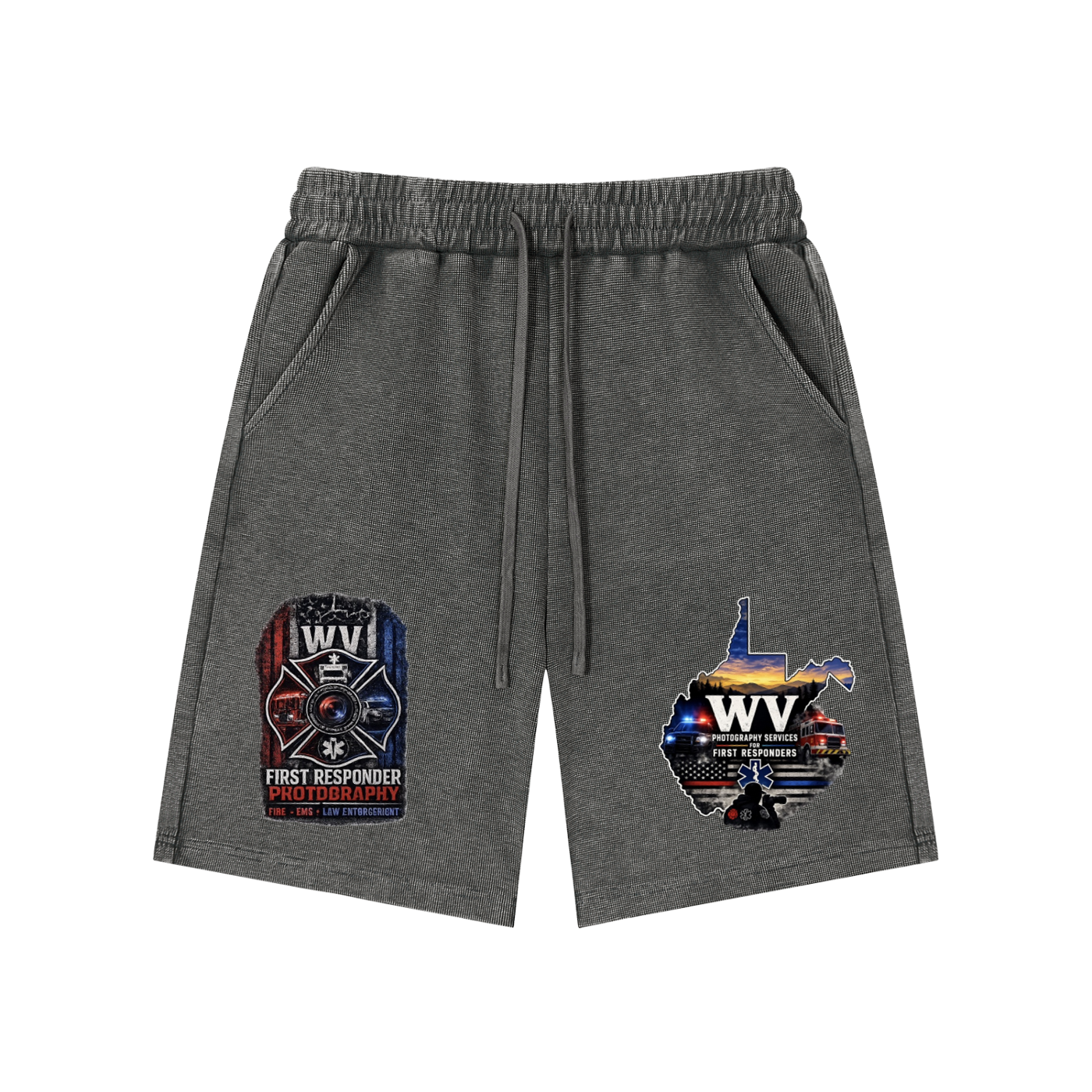 Mineral Wash Waffle Knit Shorts