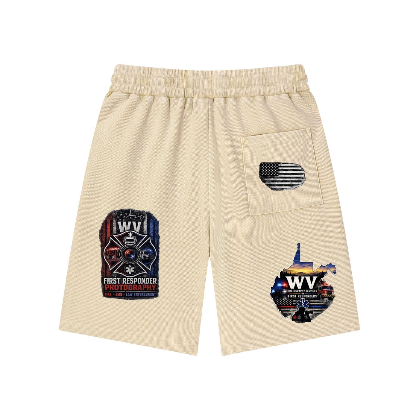 Mineral Wash Waffle Knit Shorts