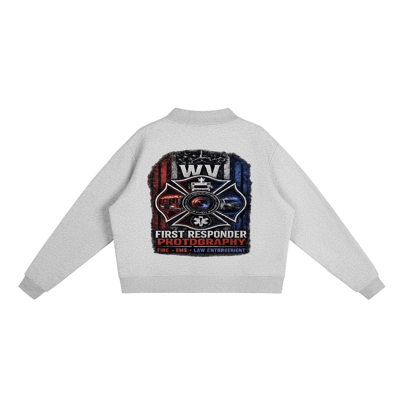 Essential Fleece Mock-Neck Crew Sweatshirt