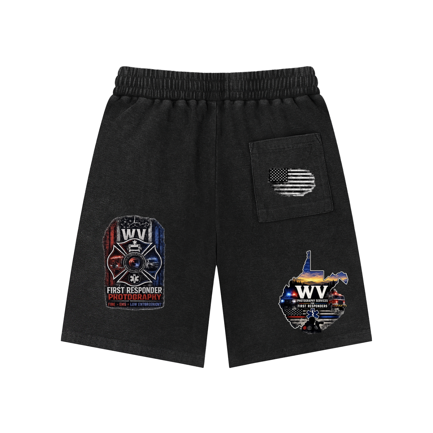 Mineral Wash Waffle Knit Shorts