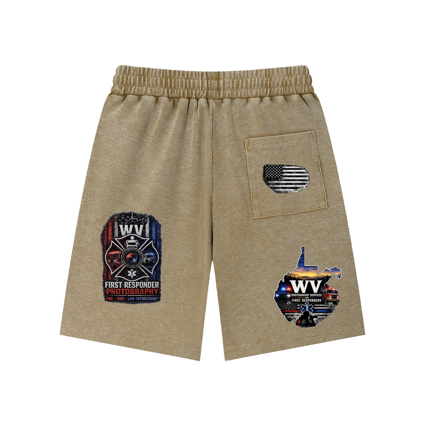 Mineral Wash Waffle Knit Shorts