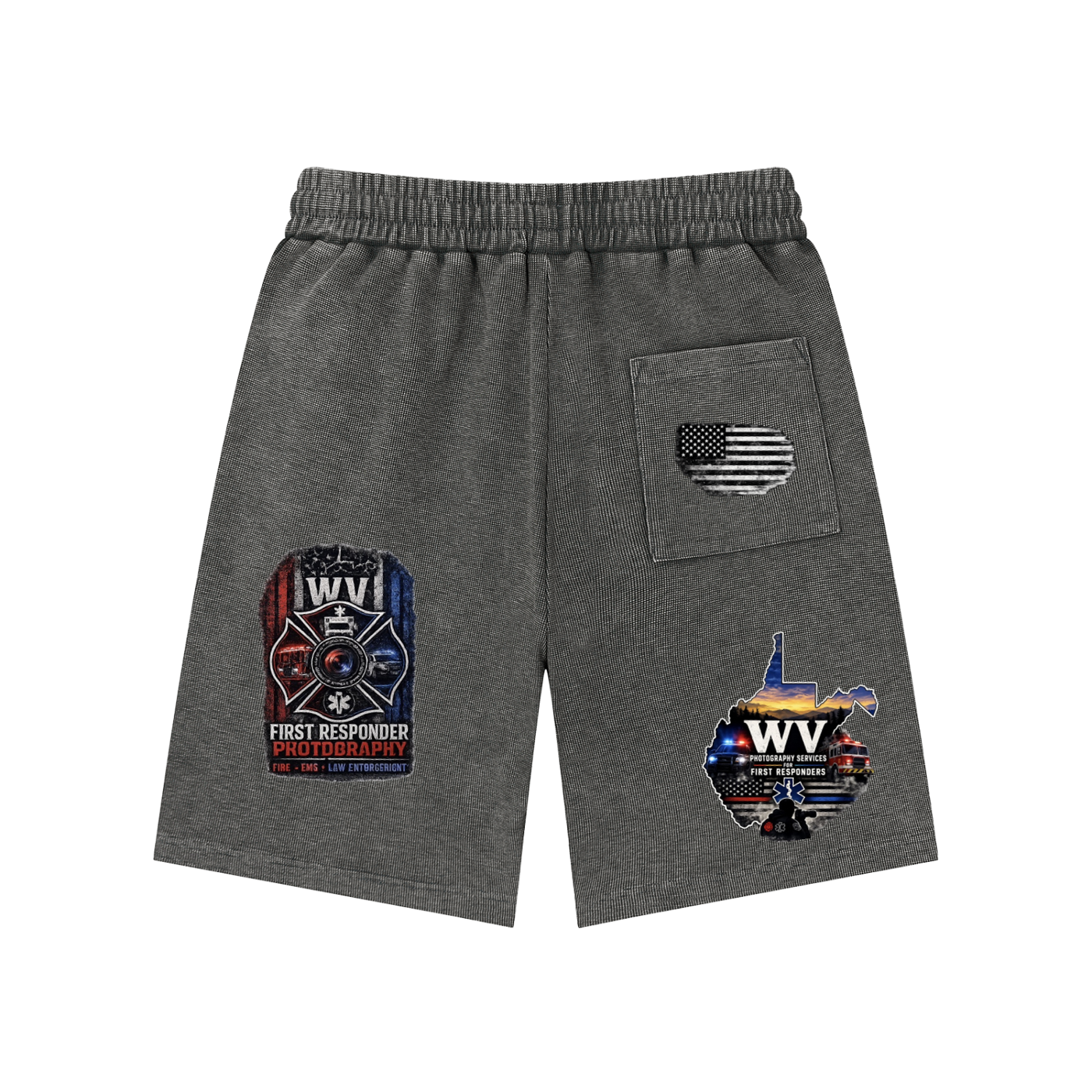 Mineral Wash Waffle Knit Shorts