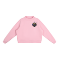 Essential Fleece Mock-Neck Crew Sweatshirt